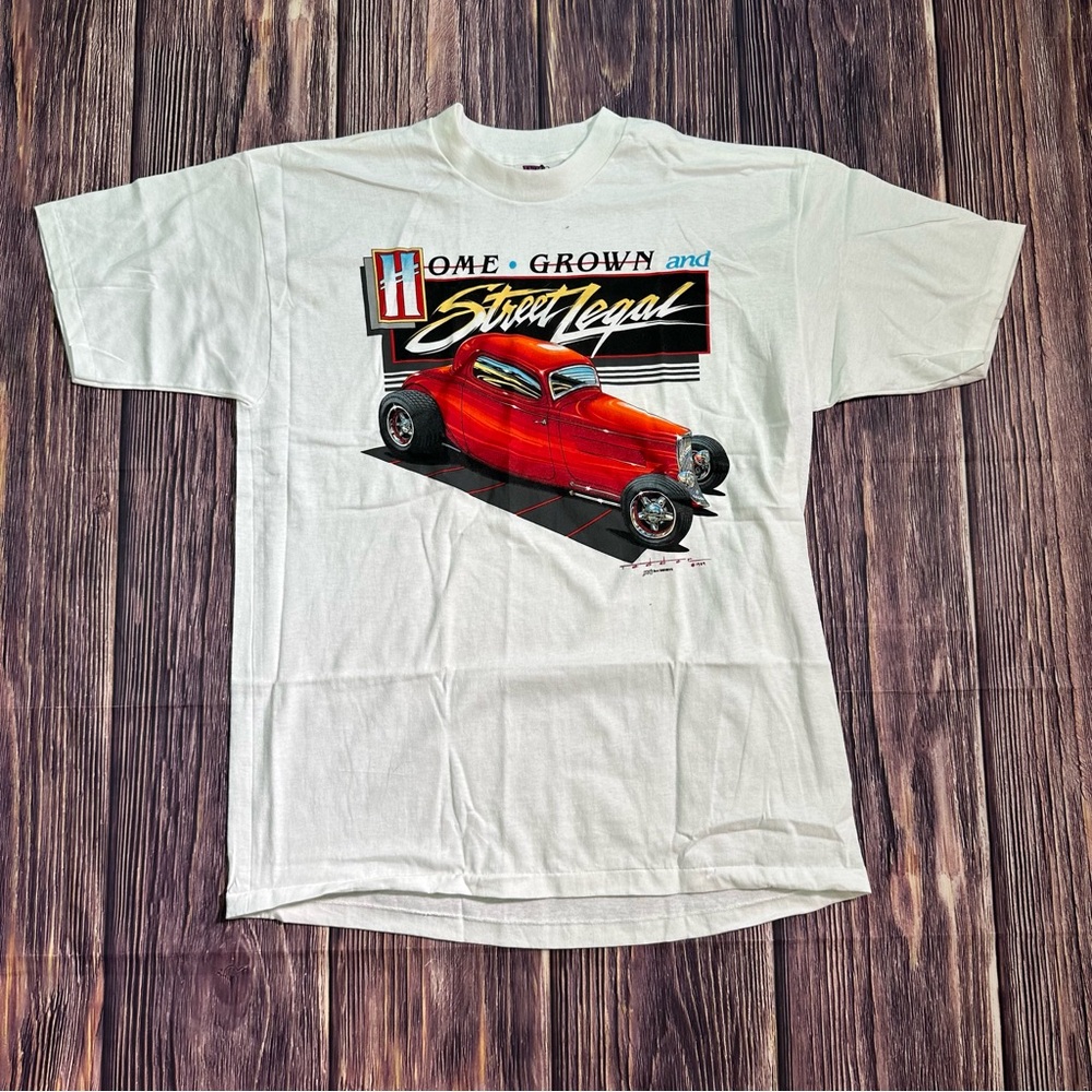 Deadstock NWOT Vintage 1989 Home, Grown, and street legal Andy’s Tee Shirt XL